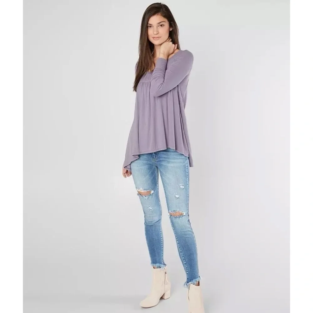 Free People Purple Love Valley Top